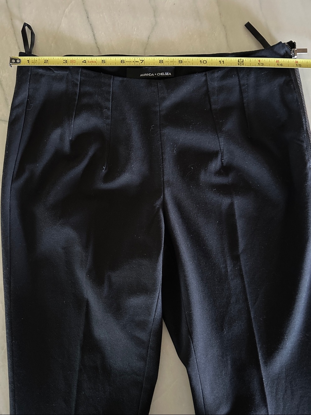 Amanda & Chelsea Black Side Zip Straight Leg Pant - Picture 5 of 9